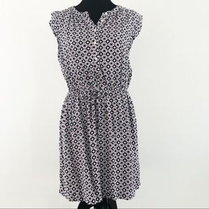 LOFT Sleeveless Dress with Drawstring Waist